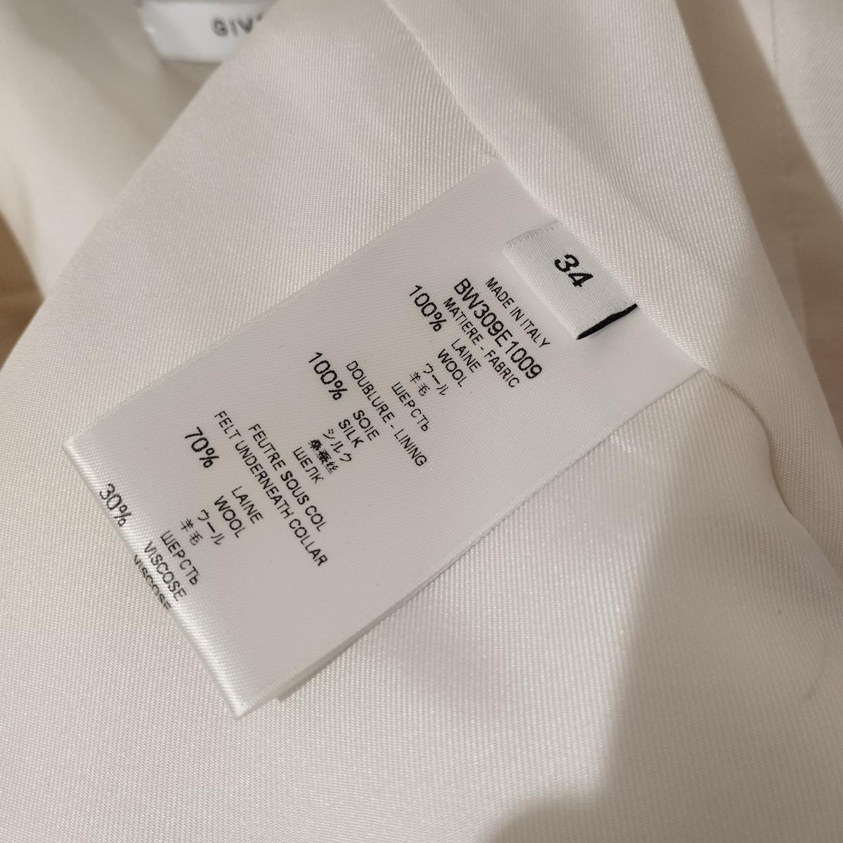 Givenchy Black & White Jacket/ Overcoat FR 34 / IT 38 For Sale 7