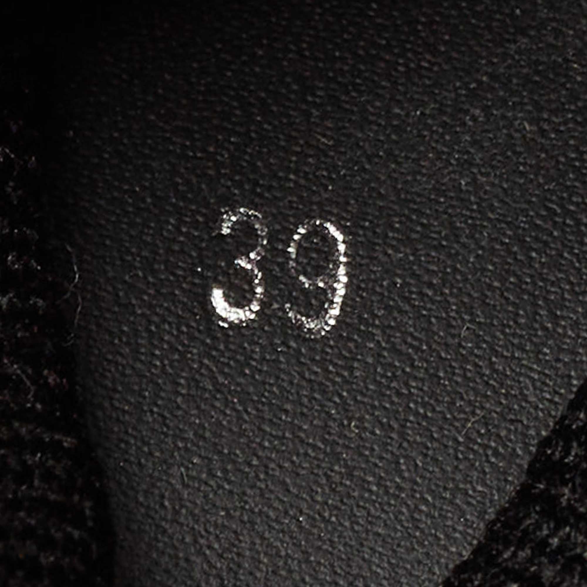 Givenchy Black/White Knit Fabric George V Slip On Sneakers Size 39 3