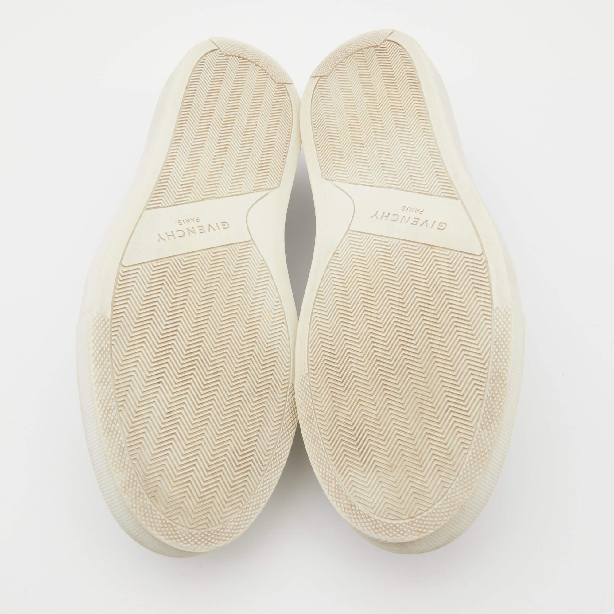 Givenchy Black/White Leather Slip On Sneakers Size 36 For Sale 1