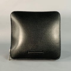 GIVENCHY Black White Logo Nylon Foldable Zip Up Tote Bag