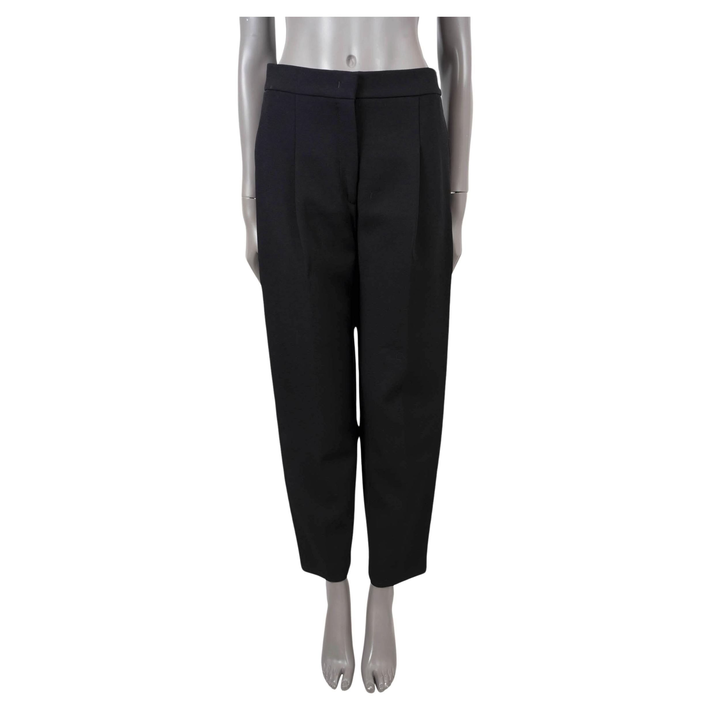 GIVENCHY black wool 2016 PLEATED Pants 38 S For Sale