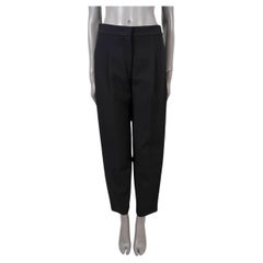 GIVENCHY black wool 2016 PLEATED Pants 38 S