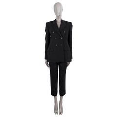 GIVENCHY black wool 2023 DOUBLE-BREASTED Blazer Jacket 40 S