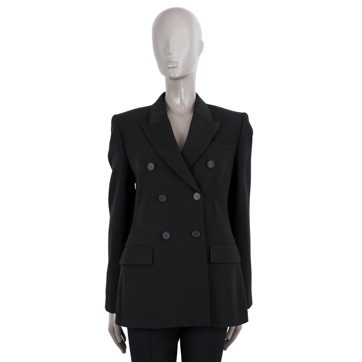 Black GIVENCHY black wool 2023 DOUBLE-BREASTED Blazer Jacket 40 S For Sale