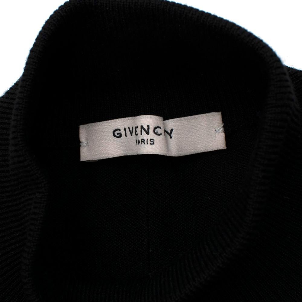 Givenchy Black Wool Beaded Bustier Oversized Knit Sweater - Size M  For Sale 2