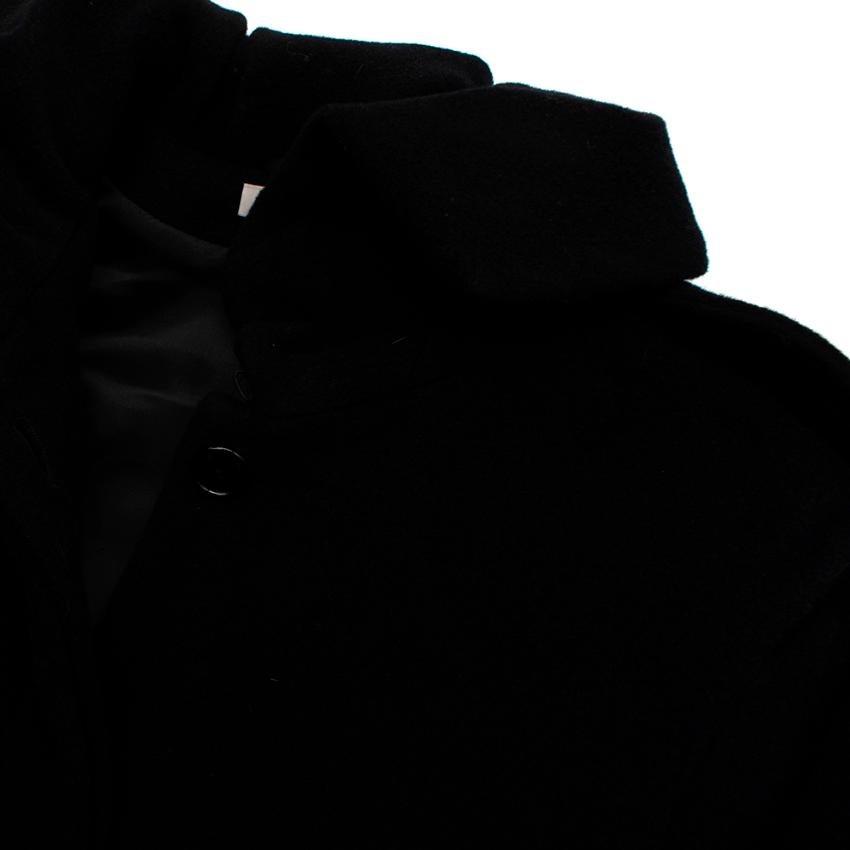 Givenchy Black Wool & Cashmere Ruffled Collar Cape - Size US 8 1