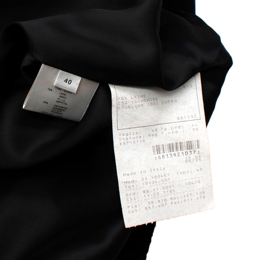 Givenchy Black Wool & Cashmere Ruffled Collar Cape - Size US 8 5