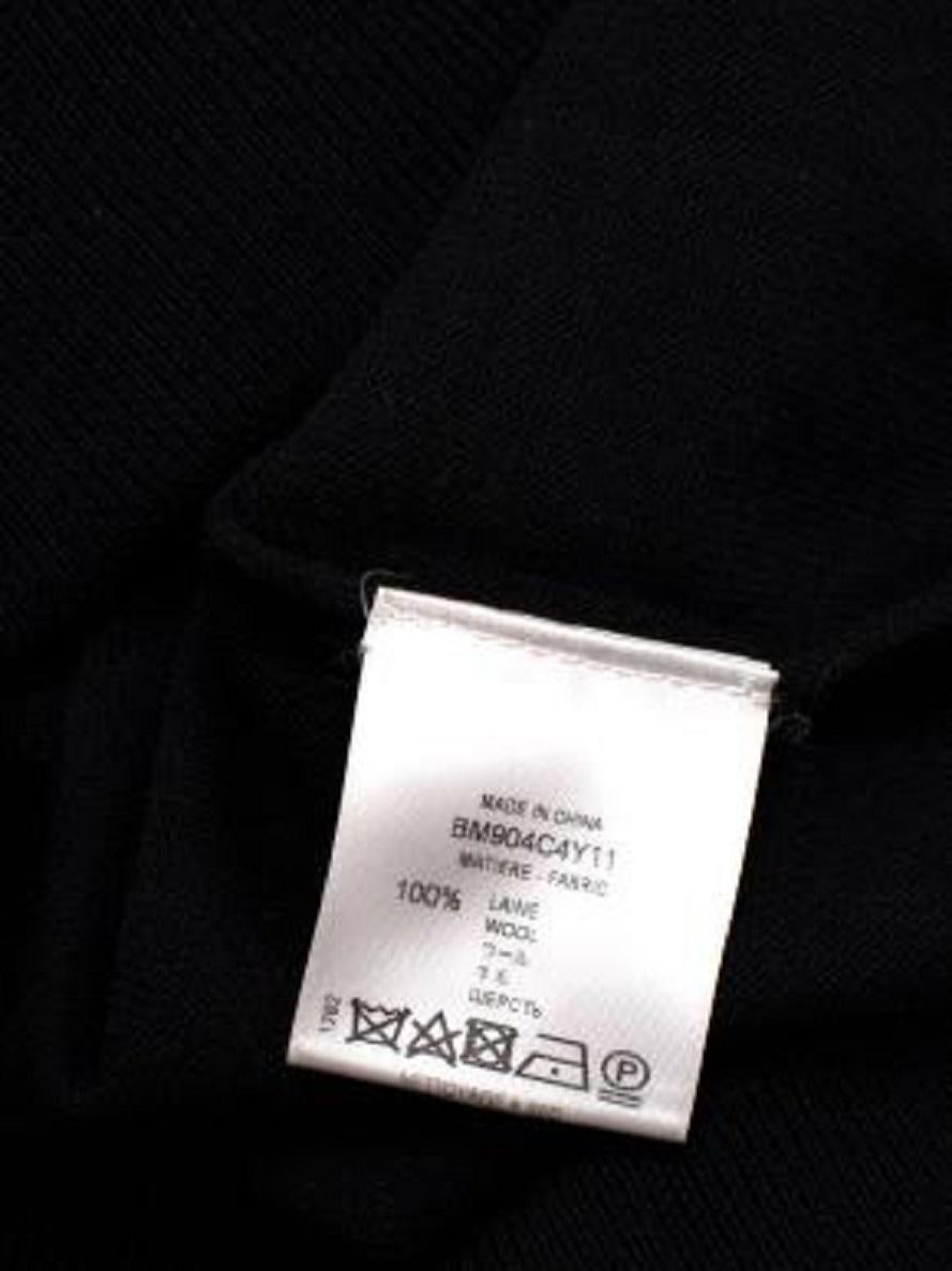 Givenchy Black Wool Knit Star Jumper For Sale 2