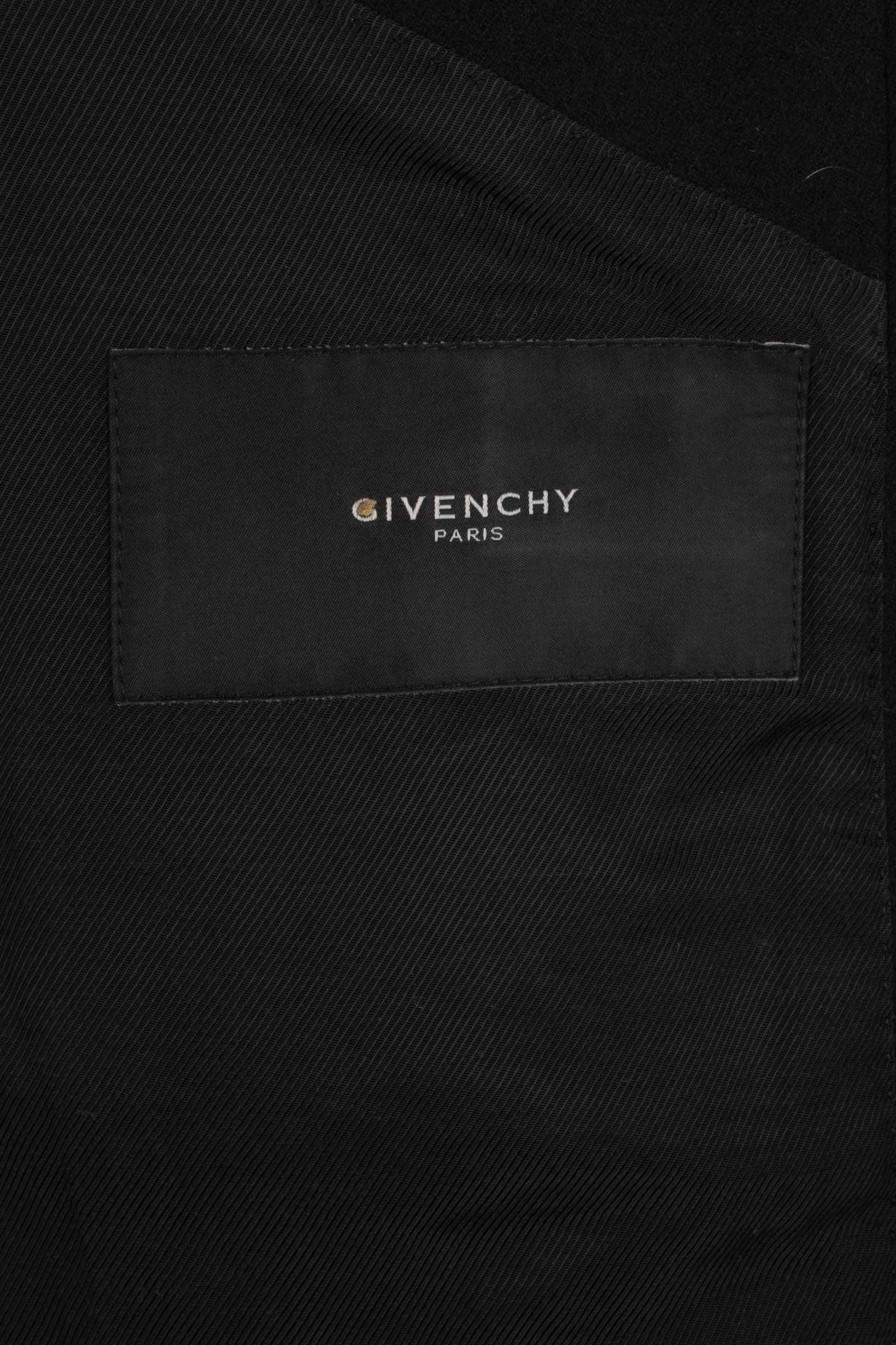 Givenchy Black Wool Mid-length Men's Coat 7