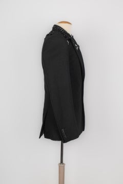 Givenchy Black Wool Mid-length Men's Coat