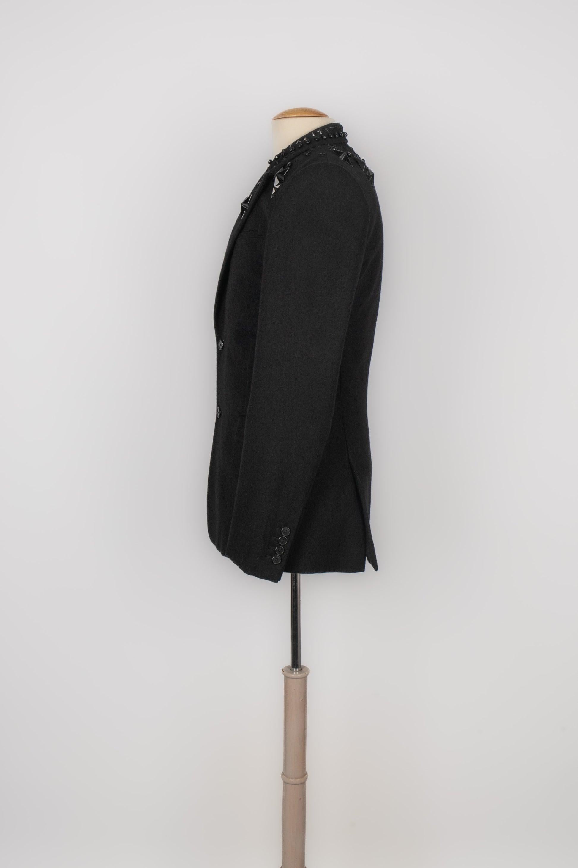 Givenchy Black Wool Mid-length Men's Coat 1