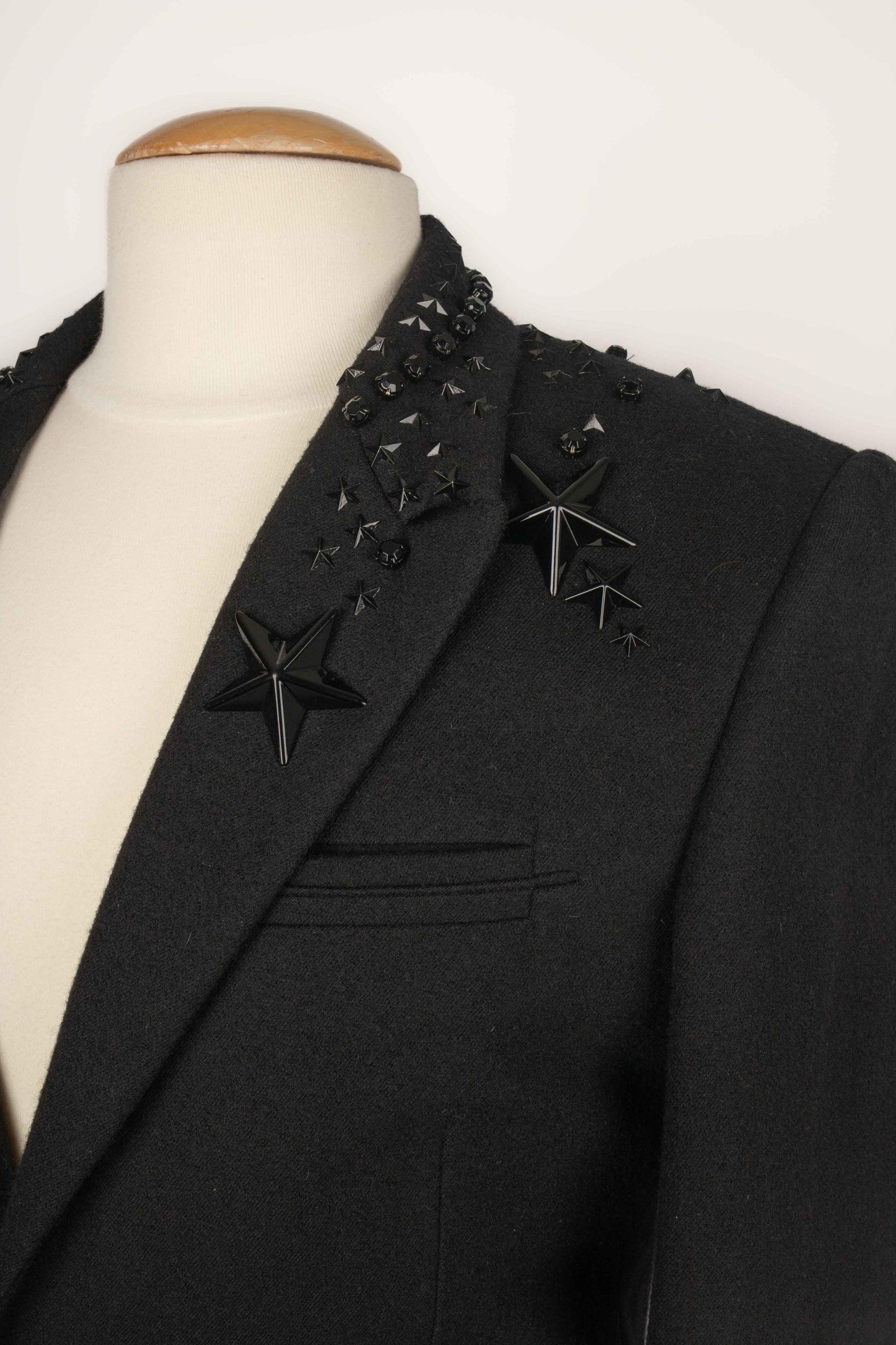 Givenchy Black Wool Mid-length Men's Coat 3
