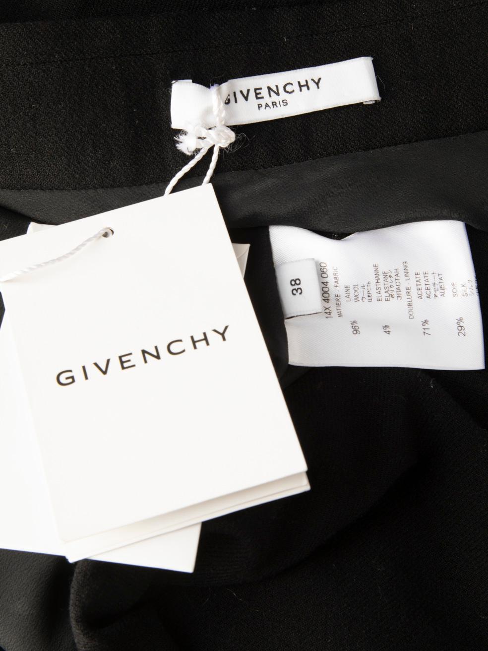 Givenchy - Maxi gonna in lana nera con zip in vita - taglia M. In condizioni Nuovo in vendita a London, GB