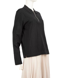 Givenchy Black Zip Up Polo Top Size XL