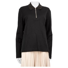 Givenchy Black Zip Up Polo Top Size XL