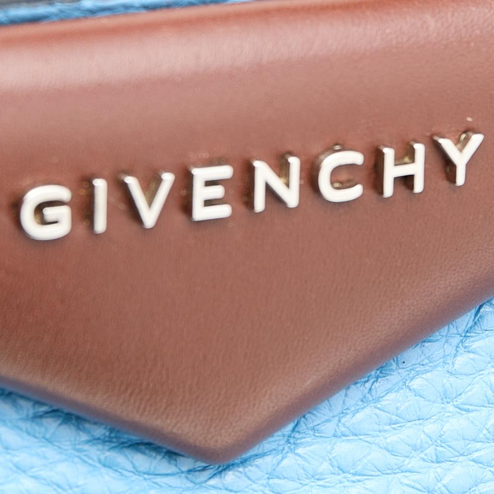 Women's Givenchy Blue/Brown Leather Large Antigona Shopper Tote