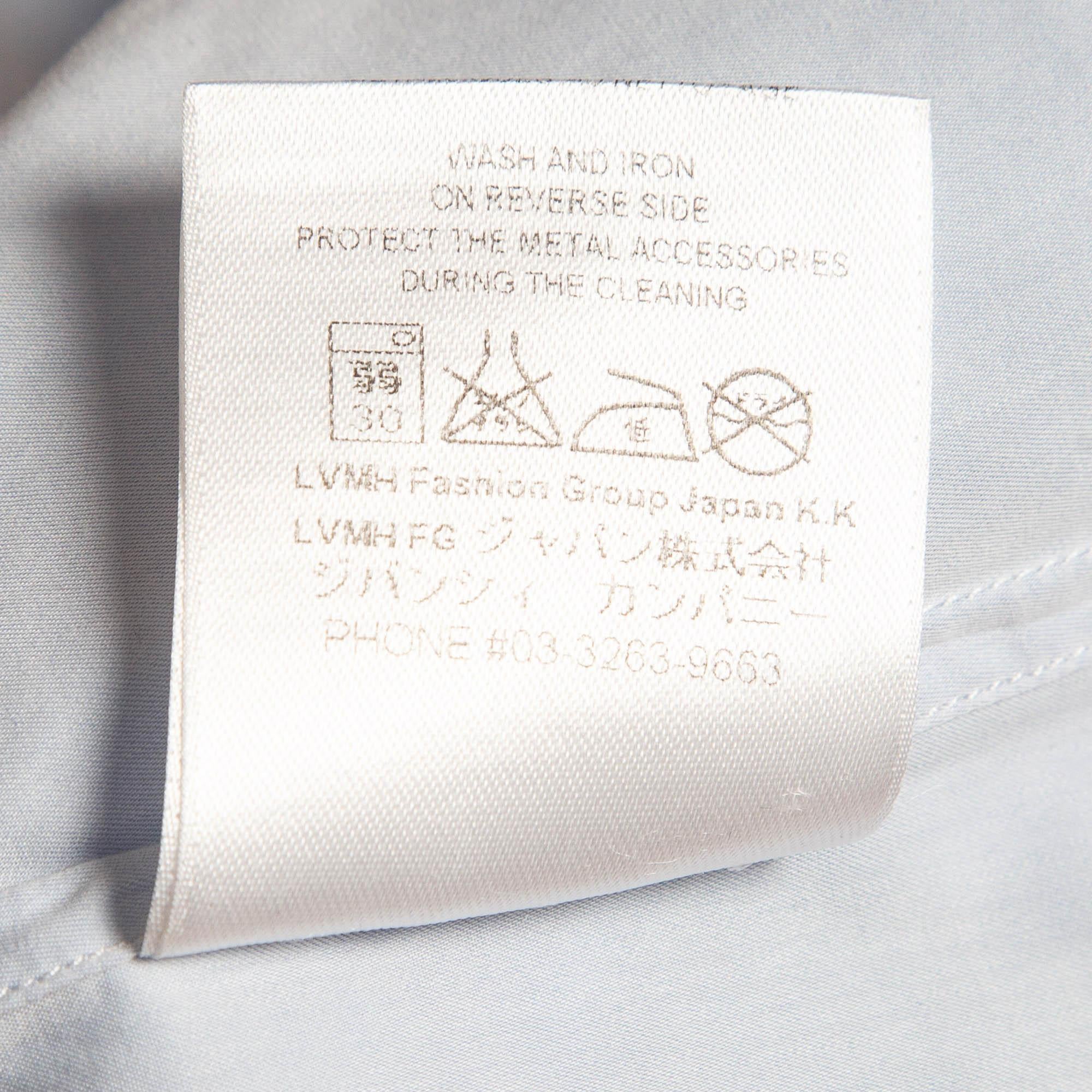 Givenchy Blue Cotton Long Sleeve Shirt S For Sale 2