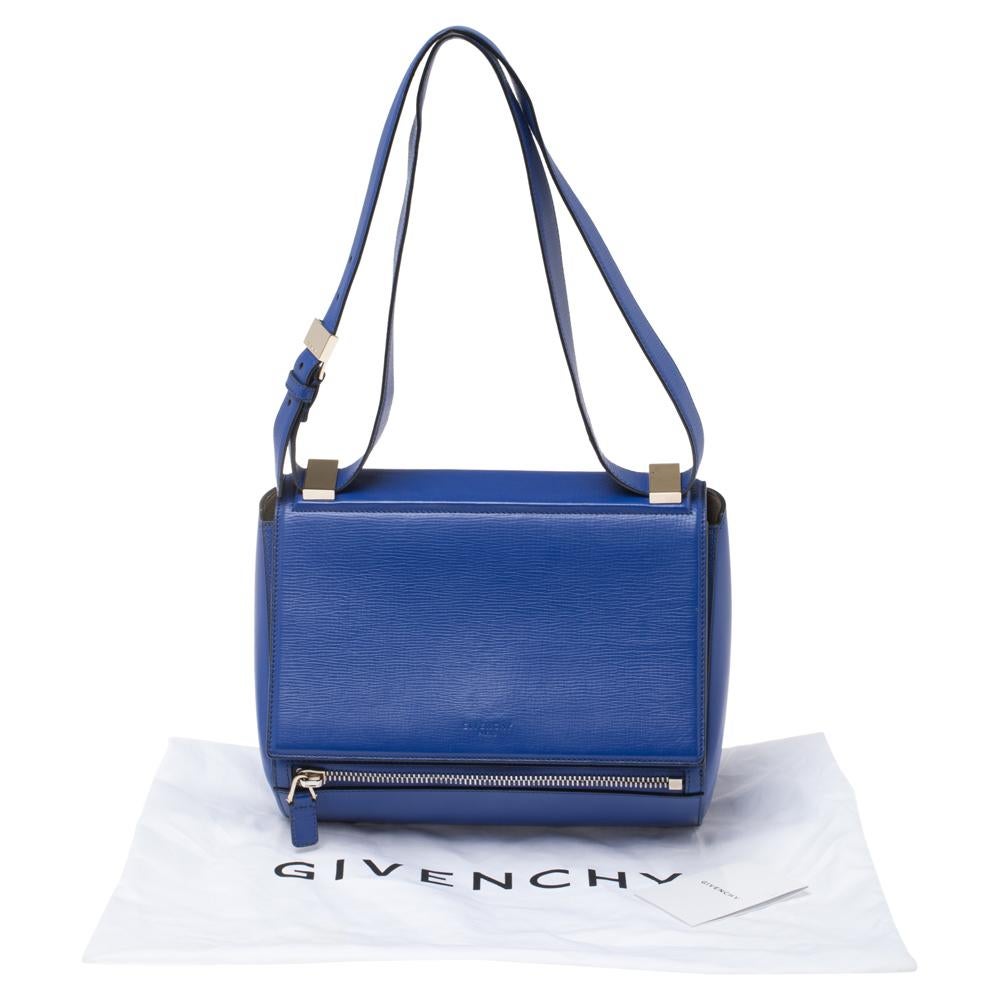 Givenchy Blue Leather Medium Pandora Box Bag 7
