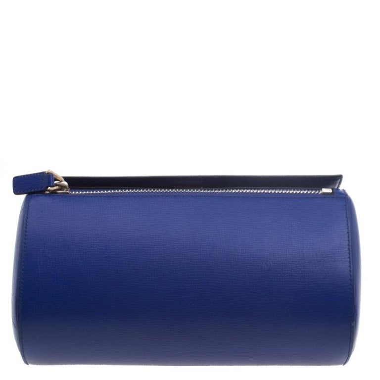 Givenchy Blue Leather Medium Pandora Box Bag For Sale at 1stDibs