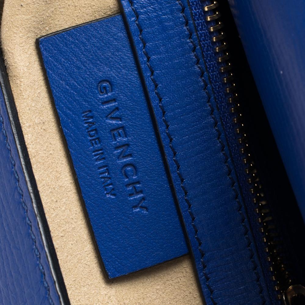Givenchy Blue Leather Medium Pandora Box Bag 2