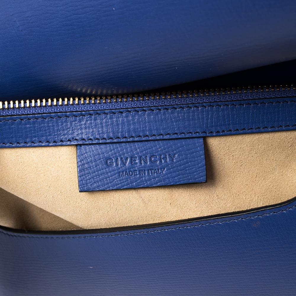 Givenchy Blue Leather Medium Pandora Box Bag 5