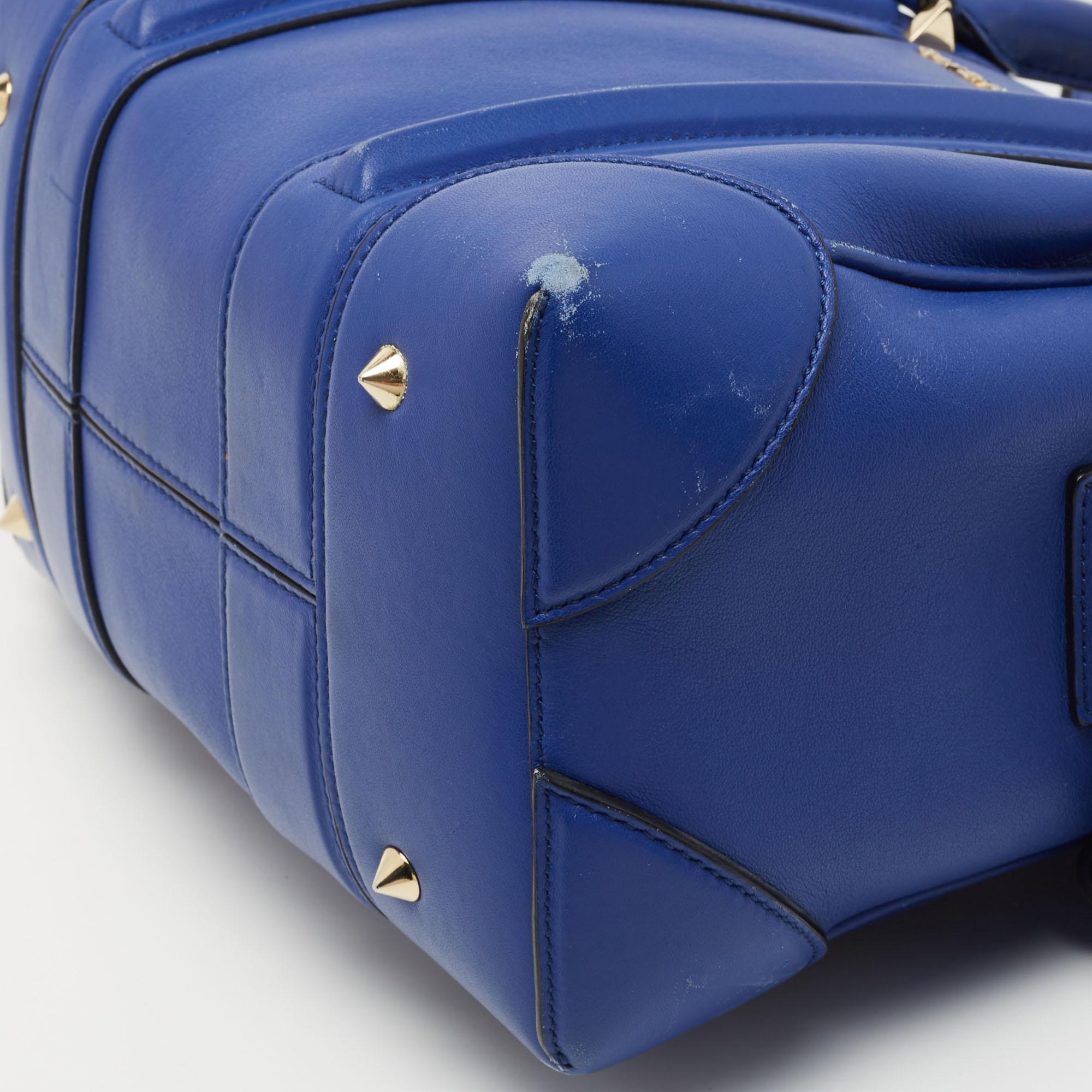 Women's Givenchy Blue Leather Mini Lucrezia Satchel