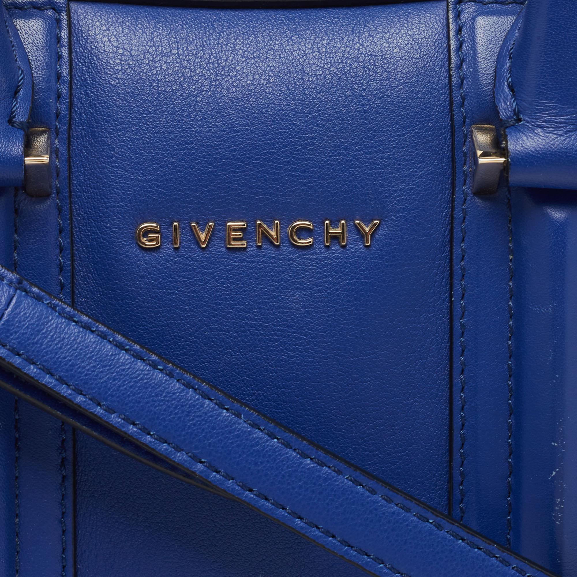 Givenchy Blue Leather Mini Lucrezia Satchel 5