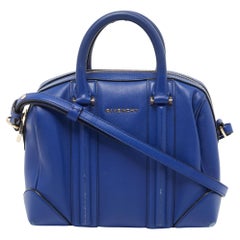 Mini sac à main Lucrezia en cuir bleu Givenchy