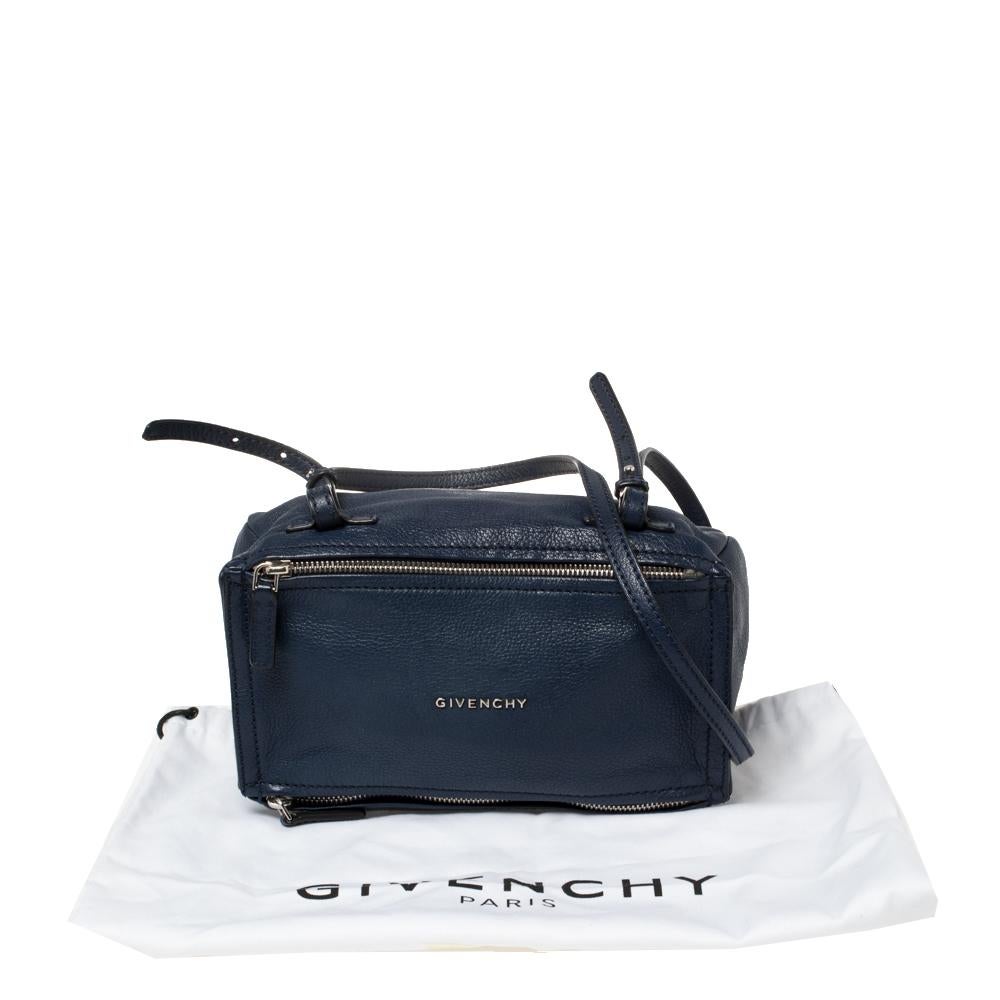 Women's Givenchy Blue Leather Mini Pandora Crossbody Bag