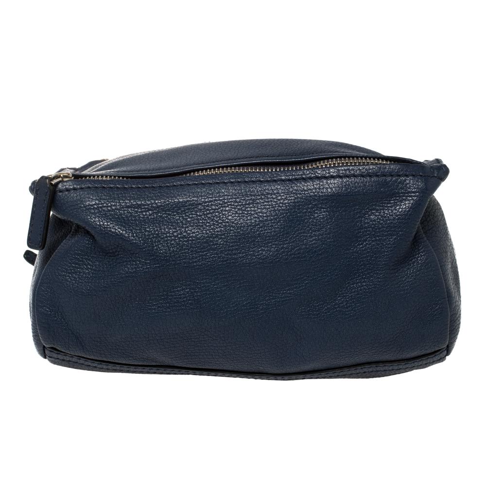 Givenchy Blue Leather Mini Pandora Crossbody Bag 2