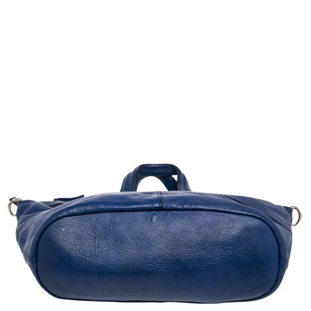 Women's Givenchy Blue Leather Nightingale Tote