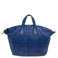Givenchy Blue Leather Nightingale Tote