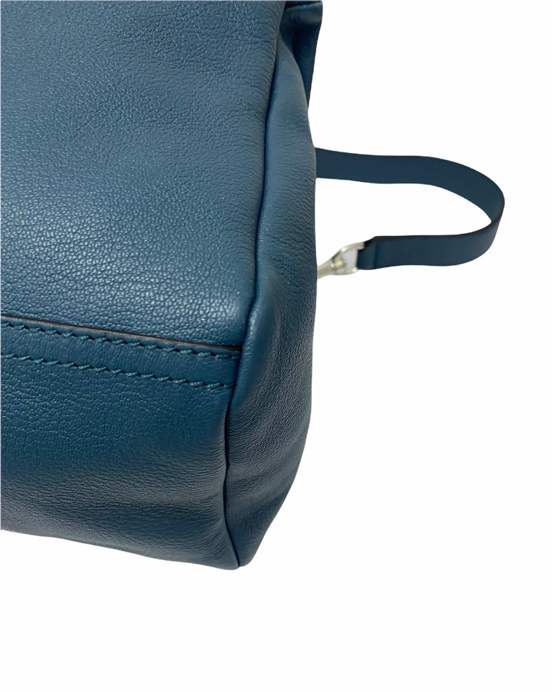Givenchy Blue Leather Pandora Bag In New Condition In Torre Del Greco, IT