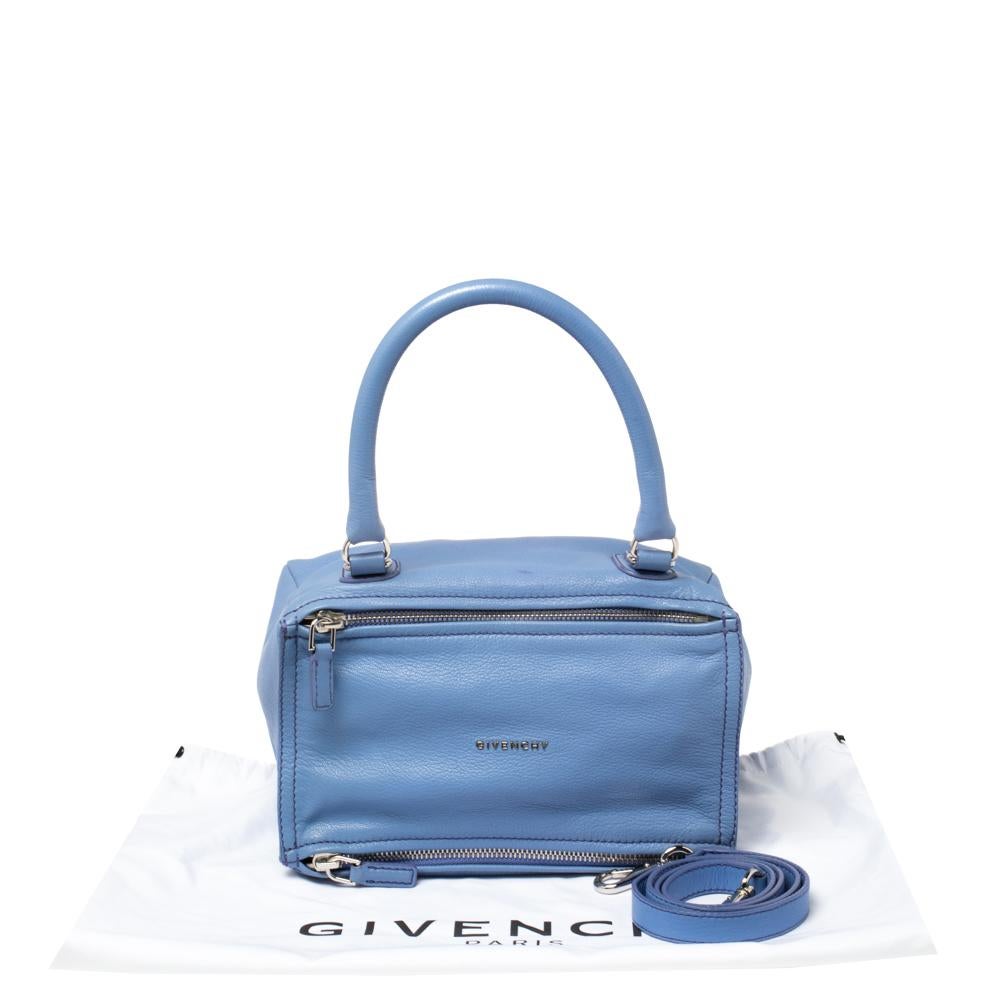 Givenchy Blue Leather Pandora Shoulder Bag 8