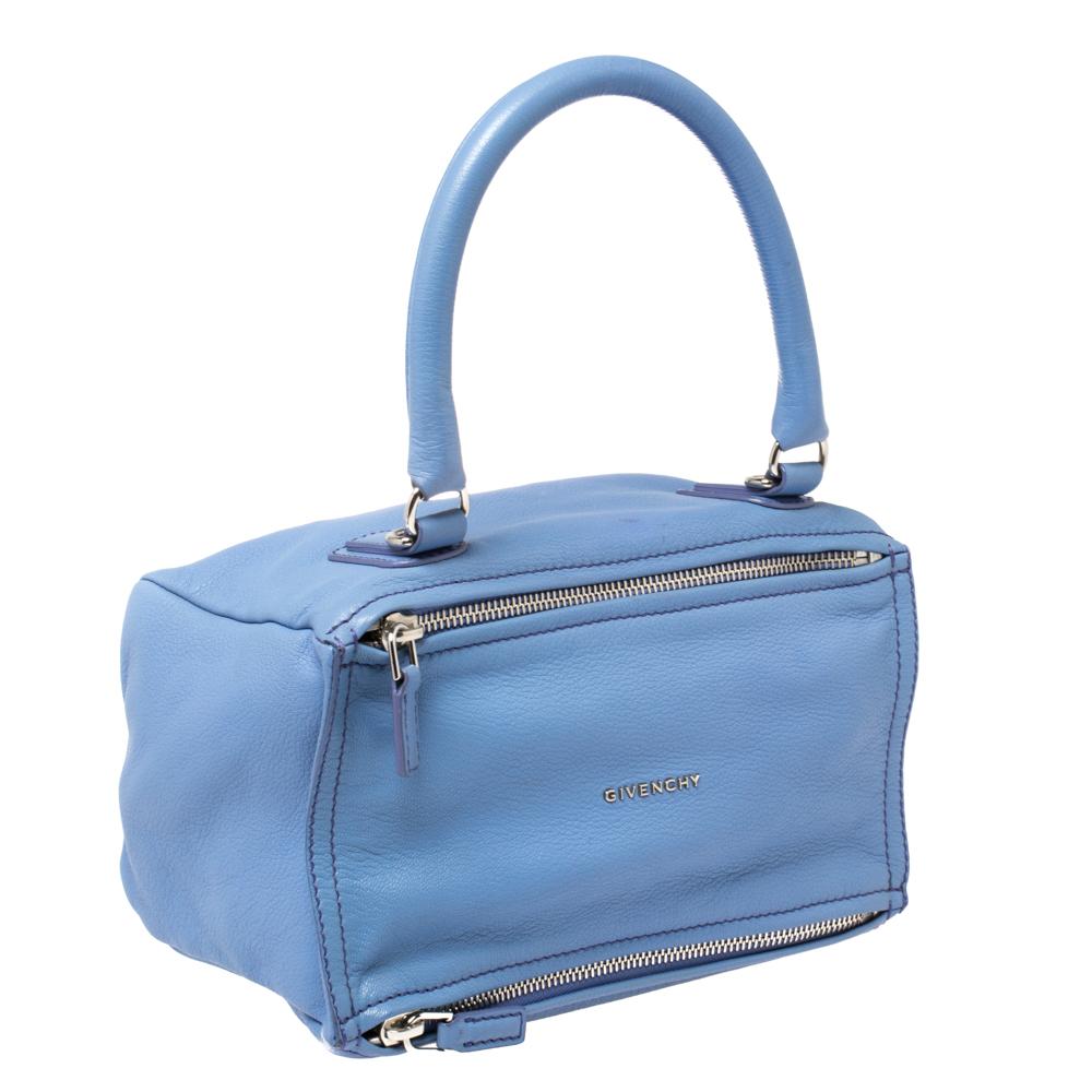Women's Givenchy Blue Leather Pandora Shoulder Bag