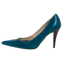 Givenchy Blue Leather Pointed Toe Pumps Size 36