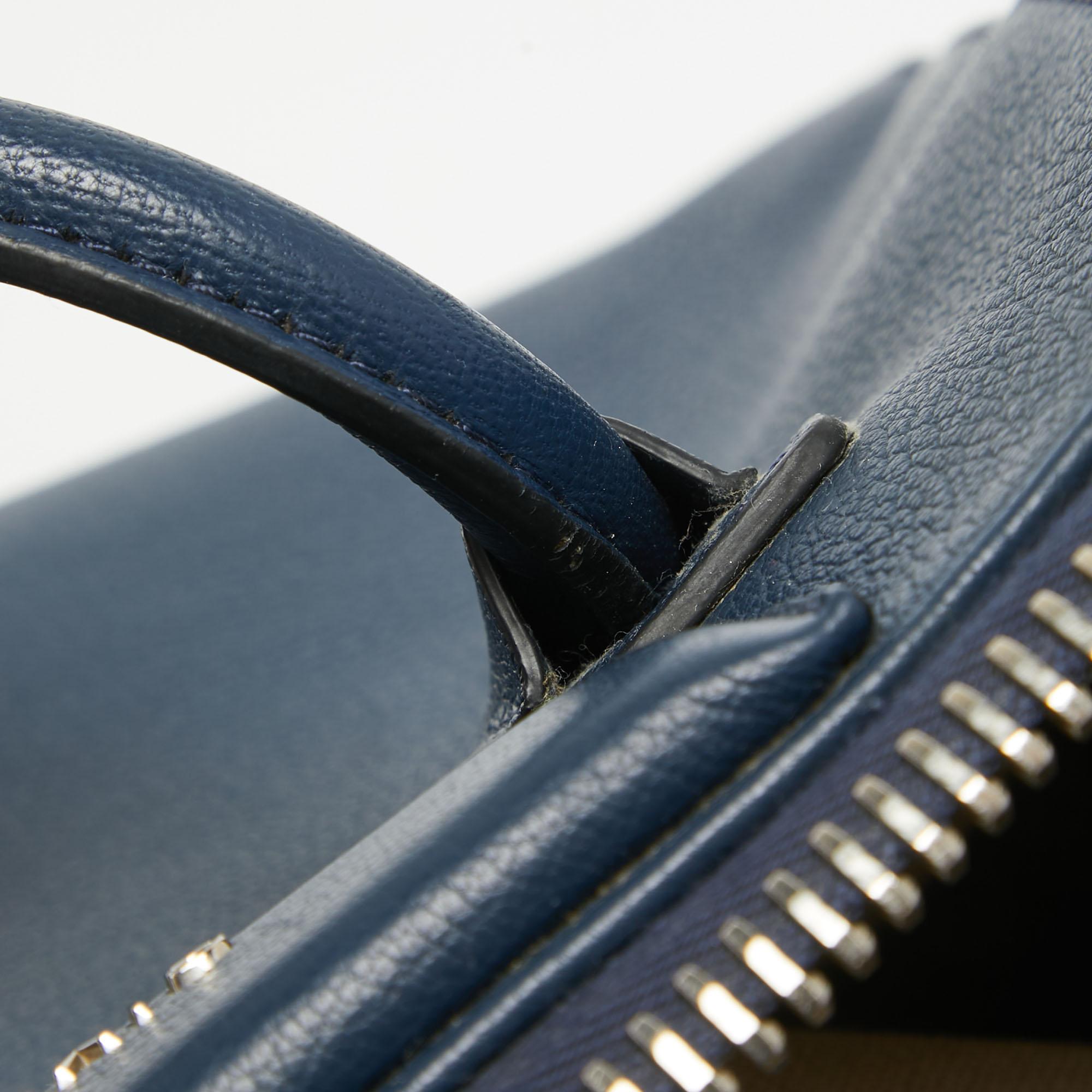 Givenchy Blue Leather Small Antigona Satchel For Sale 6