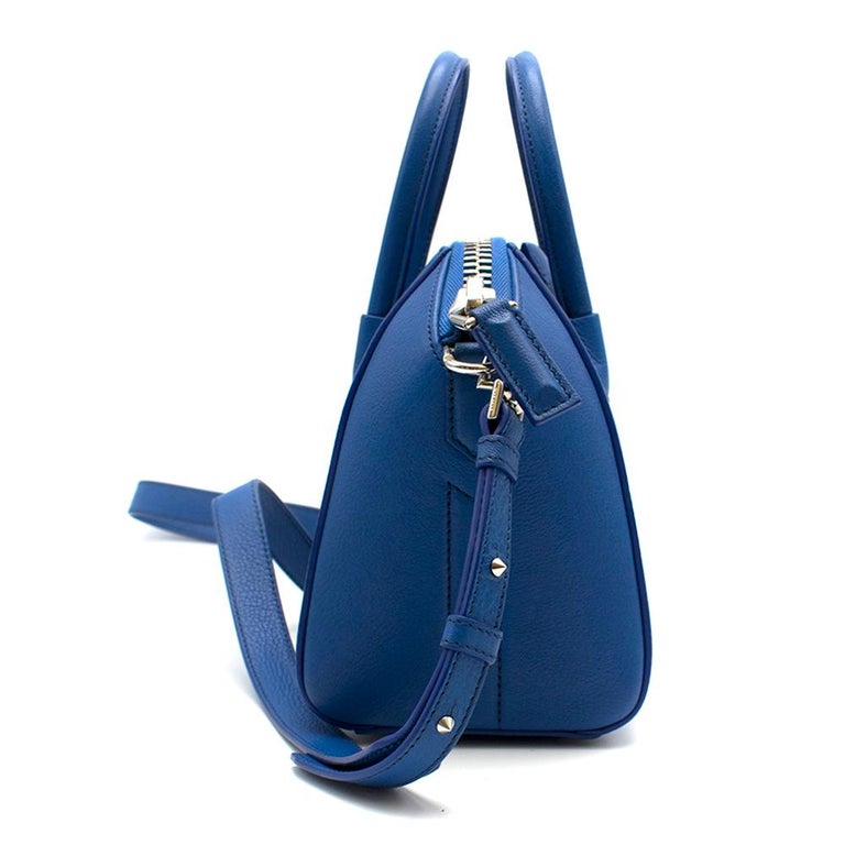Givenchy Blue Mini Antigona Tote Bag For Sale at 1stdibs