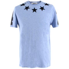 Givenchy Blue Stars #74 Jersey T-shirt S