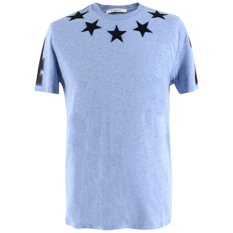 Givenchy Blue Stars #74 Jersey T-shirt S at 1stDibs | givenchy star shirt