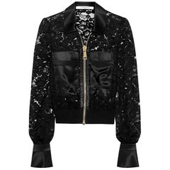 Givenchy Bomber jacket with silk-satin panels US 0-2