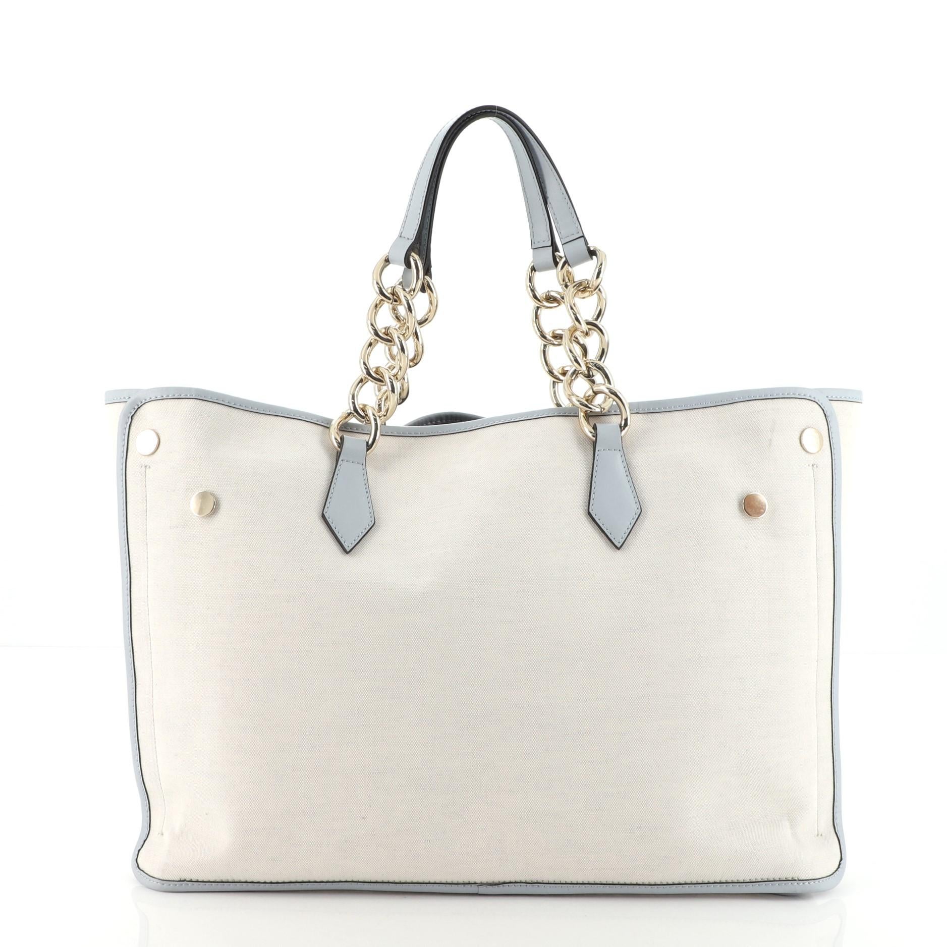 Givenchy Bond Chain Shopper Tote Printed Canvas Medium In Good Condition In NY, NY