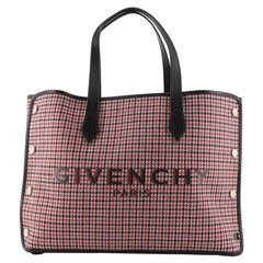 Givenchy Bond Shopper Tote Houndstooth Canvas Medium