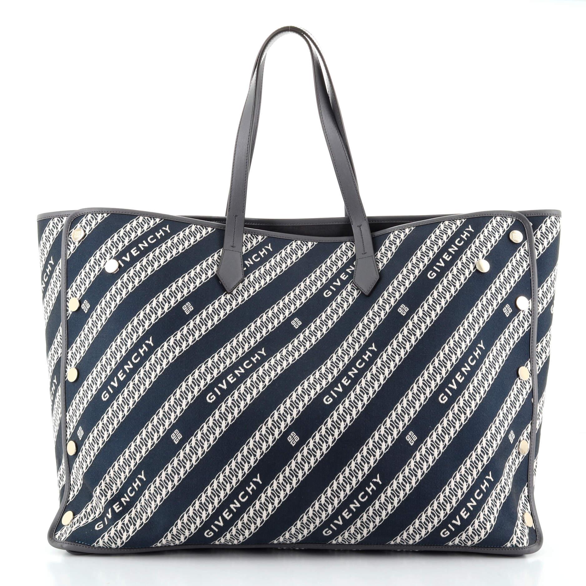 Givenchy Bond Shopper Tote Print Canvas with Leather Large at 1stDibs