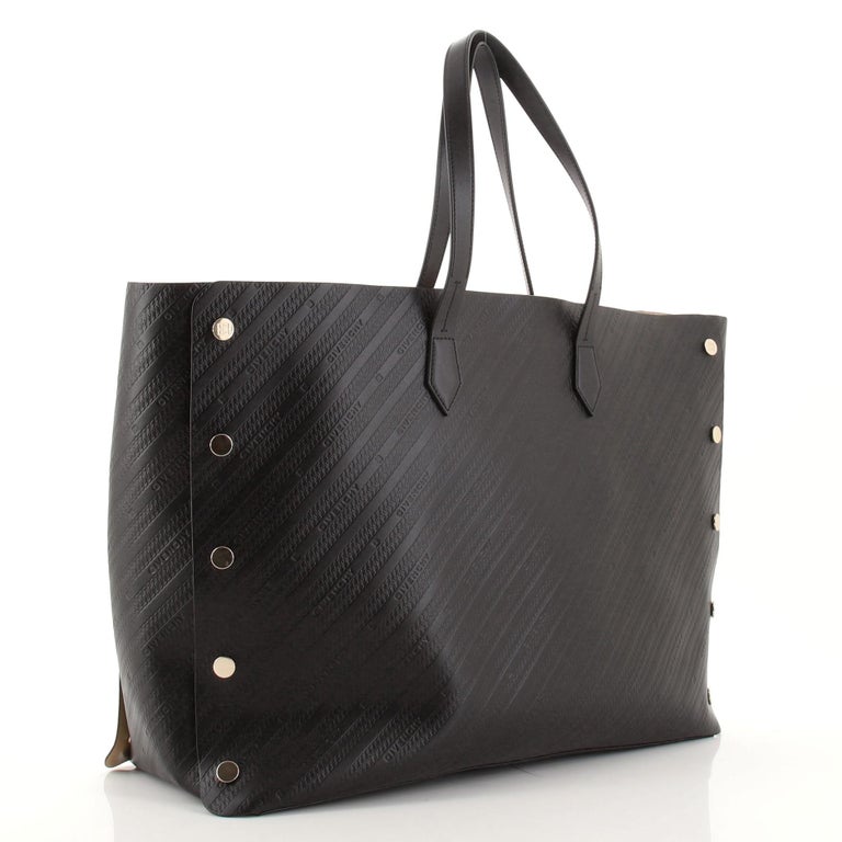 Givenchy Bond Shopper Tote Studded Embossed Leather Large at 1stDibs