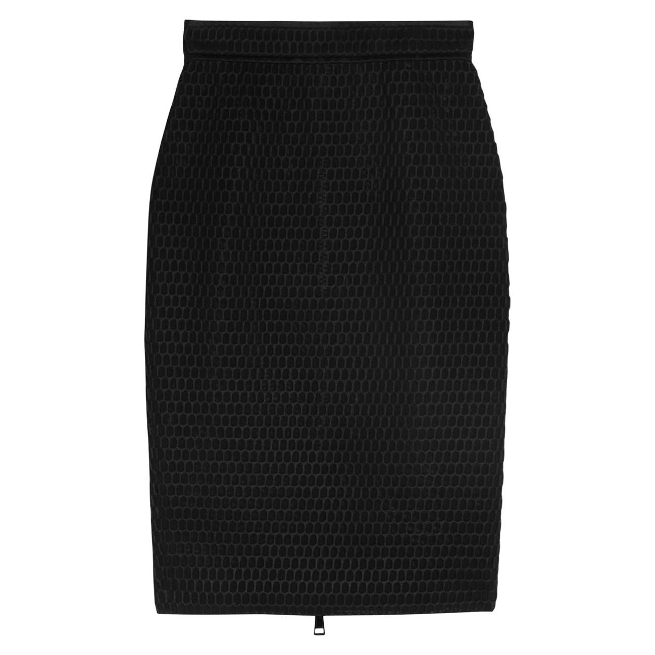 ~ALEXANDRA~ Black & White Monochrome Bodycon Midi Pencil Skirt Size 8 10 12 