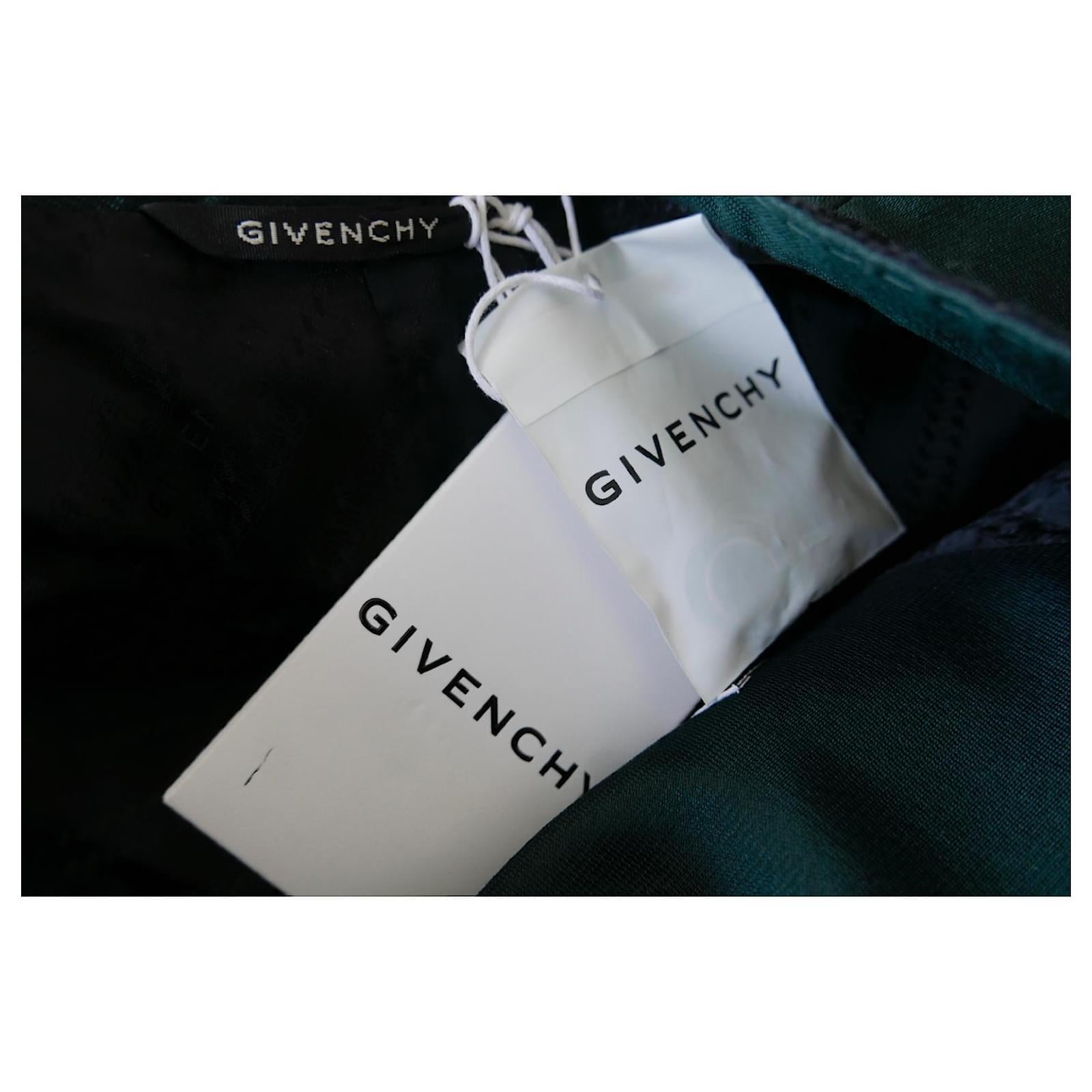 Givenchy SS20 Bottle Green Wool & Silk Hourglass Blazer Jacket  For Sale 4