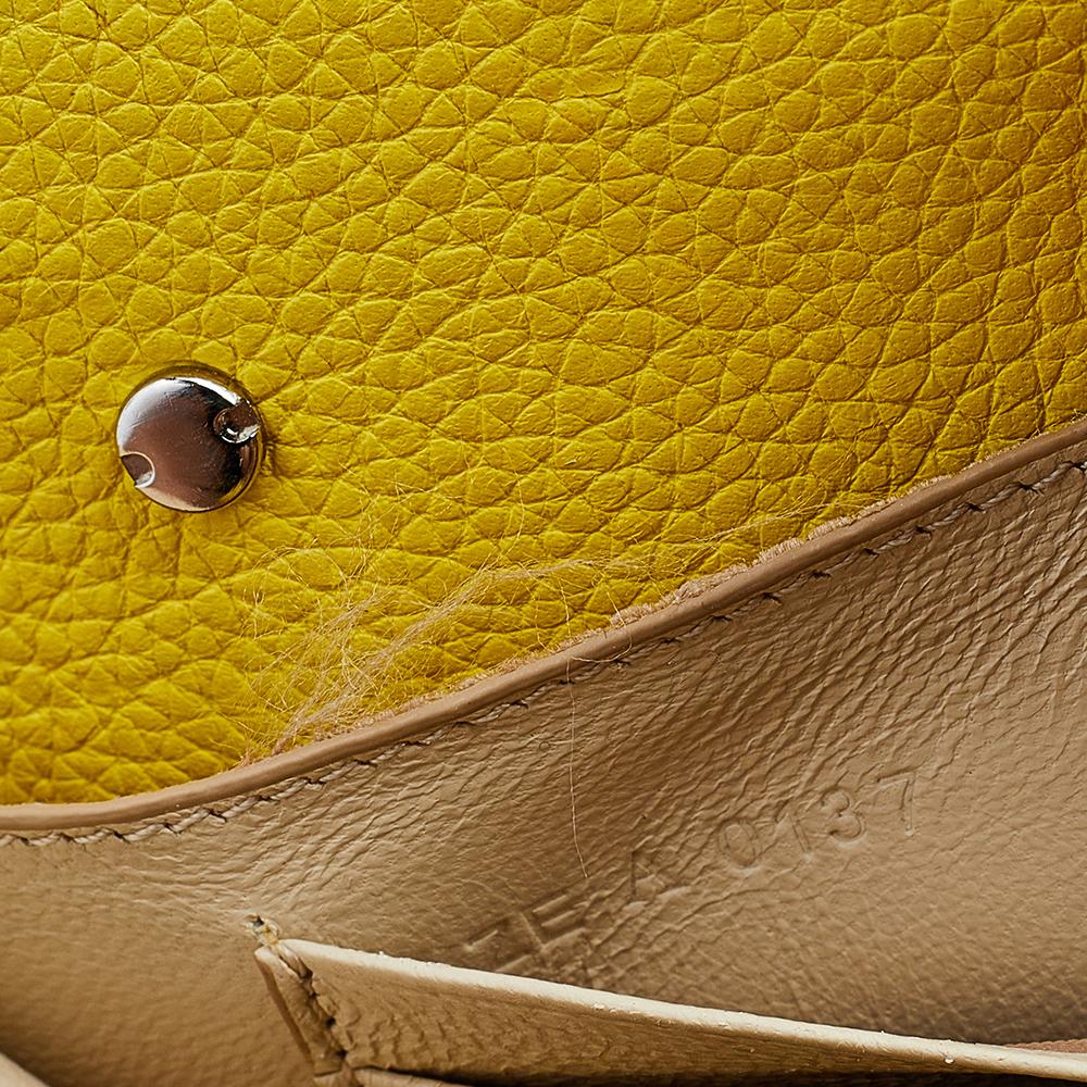 Givenchy Bright Yellow Leather Nano Horizon Crossbody Bag 4