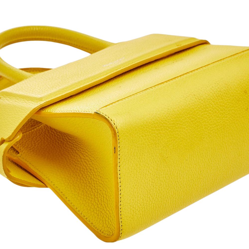 Givenchy - Sac à bandoulière Nano Horizon en cuir jaune vif 2