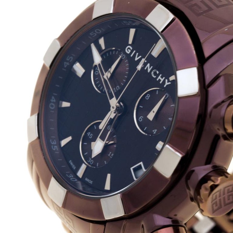 Givenchy Brown/Bronze PVD Coated Stainless Steel GV5220J Men's